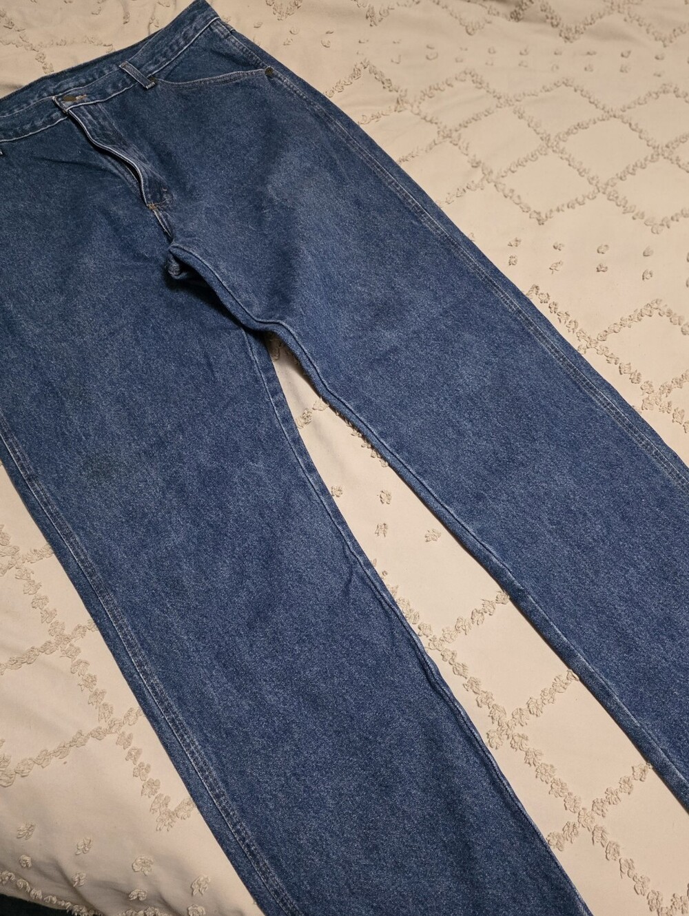 Mens 38x32 Wrangler Denim Jeans - Picture 5 of 6
